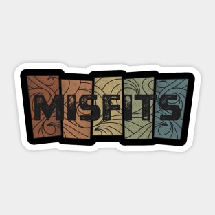 Misfits Retro Pattern Sticker